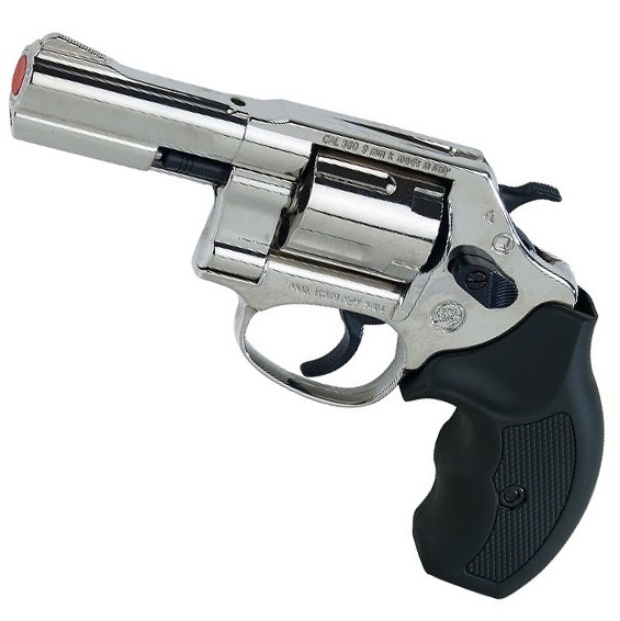 Bruni new 380 4 pollici cromato - revolver a salve calibro 380 mm
