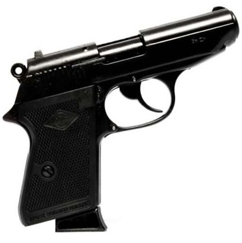 Bruni new police - pistola a salve calibro 8mm - arma da segnalazione  acustica - replica smontabile della walther ppk 7,65 di 007 pistole e  fucili armi a salve pistole a salve BRUNI