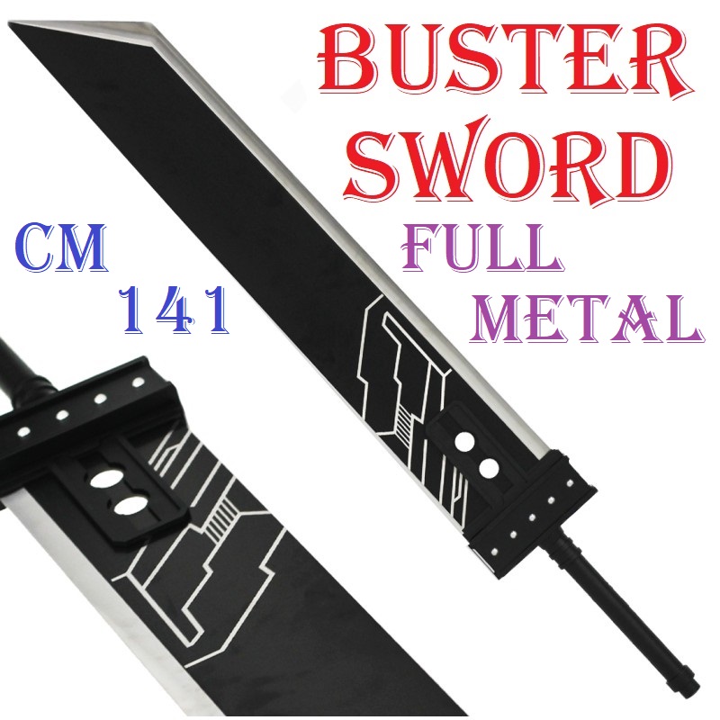 Buster sword di final fantasy vii da collezione - spada ornamentale fantasy per cosplay del guerriero cloud strife del videogame final fantasy 7.