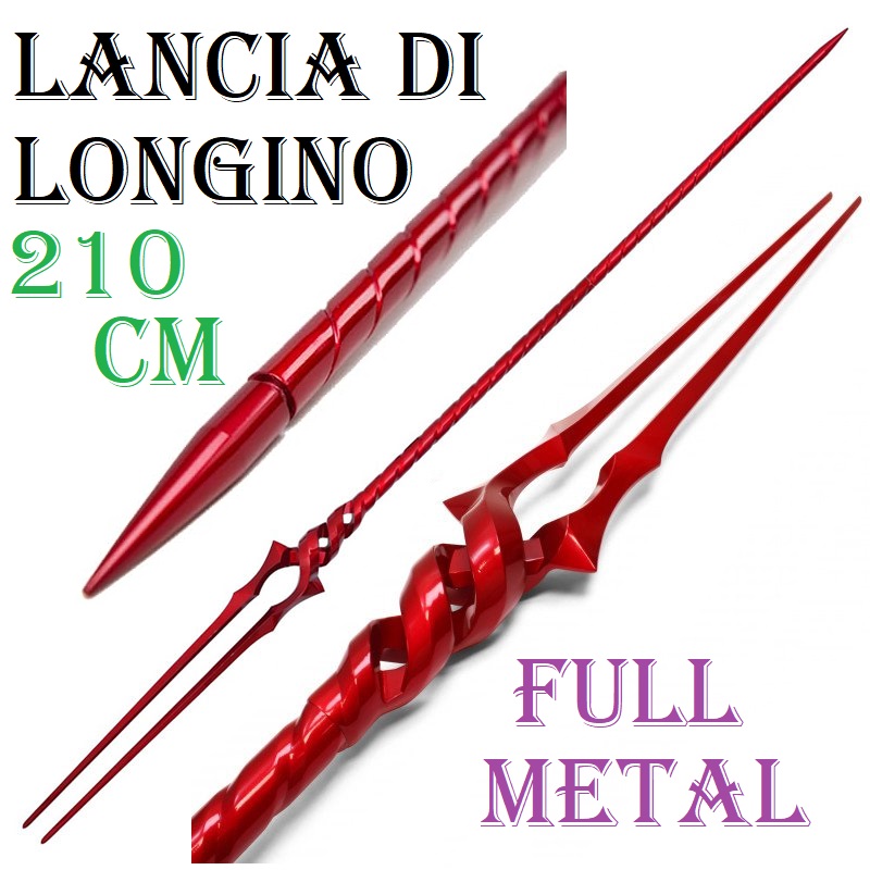 Lancia di longino per cosplay - lancia ornamentale fantasy da collezione della serie anime e manga neon genesis evangelion.